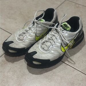 Nike Air Max Torch 4 White Black Volt CK0061-100 Running Shoes Mens Size 12